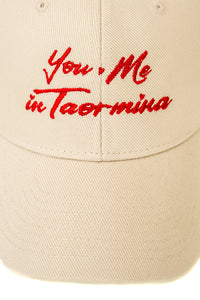 Cappello “You and Me in Taormina” in Beige