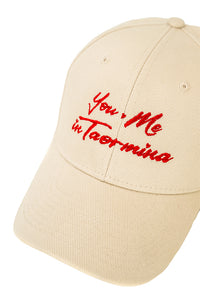 Cappello “You and Me in Taormina” in Beige